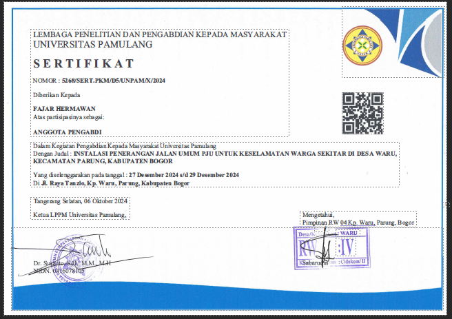 Sertifikat PKM